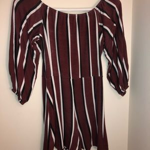 Garnet striped romper